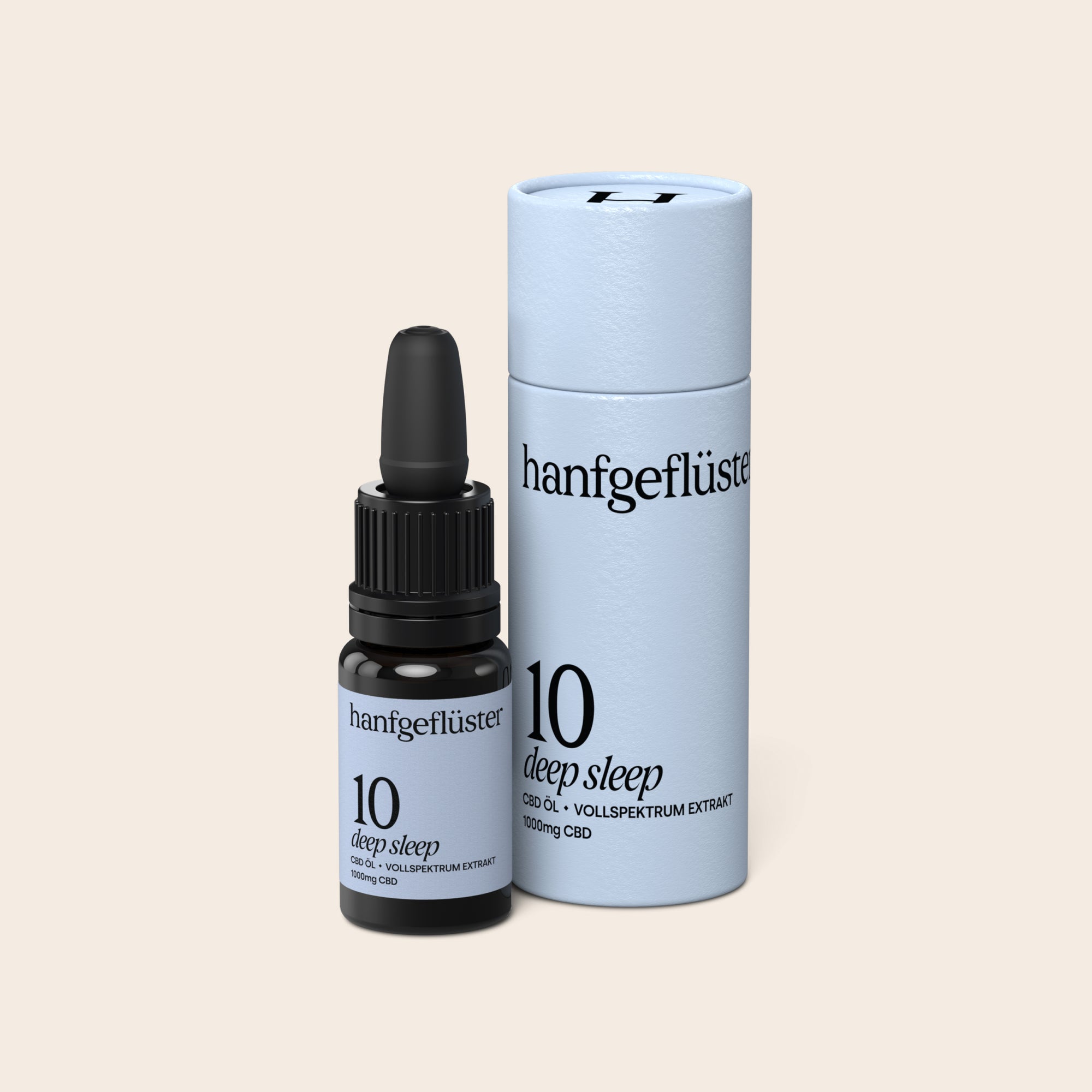 Schlaftropfen - Hanfgeflüster CBD Schlaföl 10% Freisteller