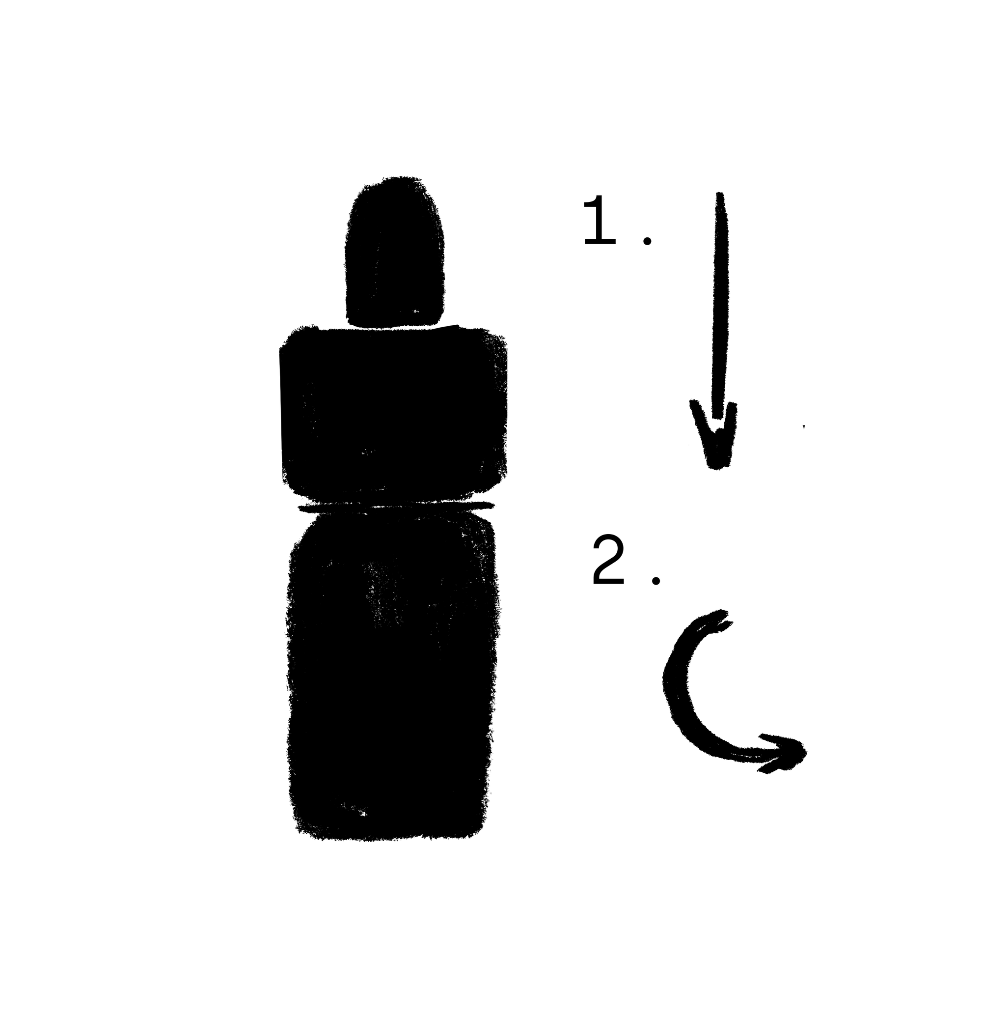 Icon Flasche aufdrehen