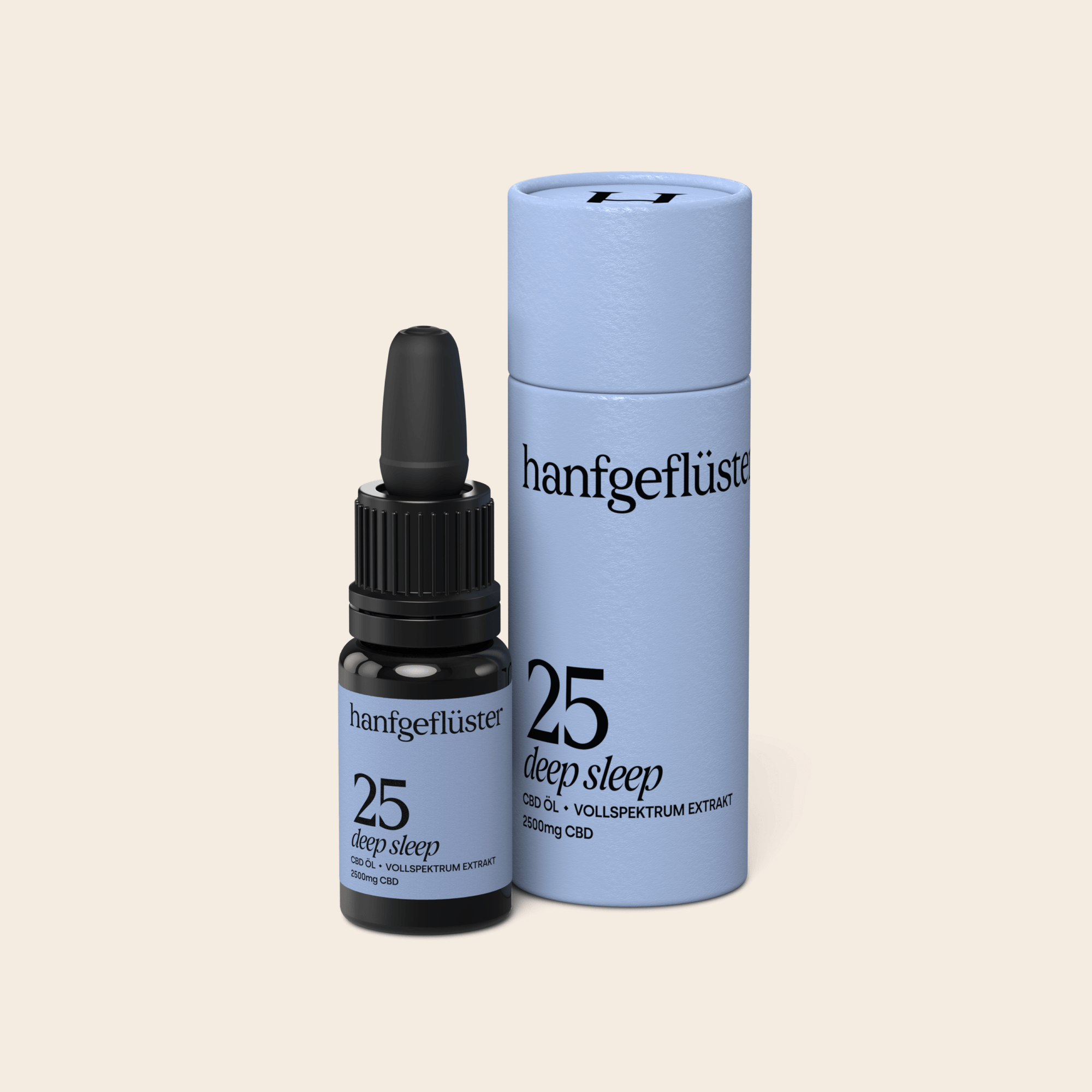 Schlaftropfen - Hanfgeflüster CBD Schlaföl 25% Freisteller