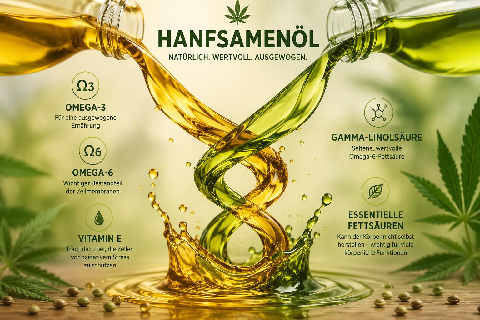 Hanfsamenöl - Superfood aus Deutschland